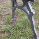 Cast-iron garden bench