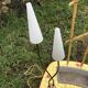 Table basse mosaïque céramique avec jardinière et luminaire 2 bras années 60