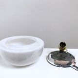 Vintage opaline round ceiling light