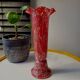 Vase Art déco en verre de Bohême