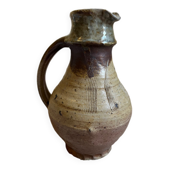 Large ceramic stoneware pitcher