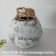 Sculptural vase with a stone effect. Wabi-sabi. Bohemian.