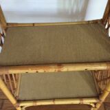 Vintage rattan shelf