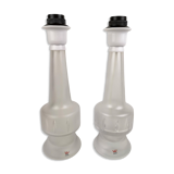 Pair of Kosta crystal table lamps, Sweden, 1960s