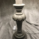 Taupe gray laying lamp
