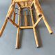 Vintage bamboo pedestal table.