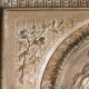 Repoussé copper plaque, early 19th century, in Neoclassical style.