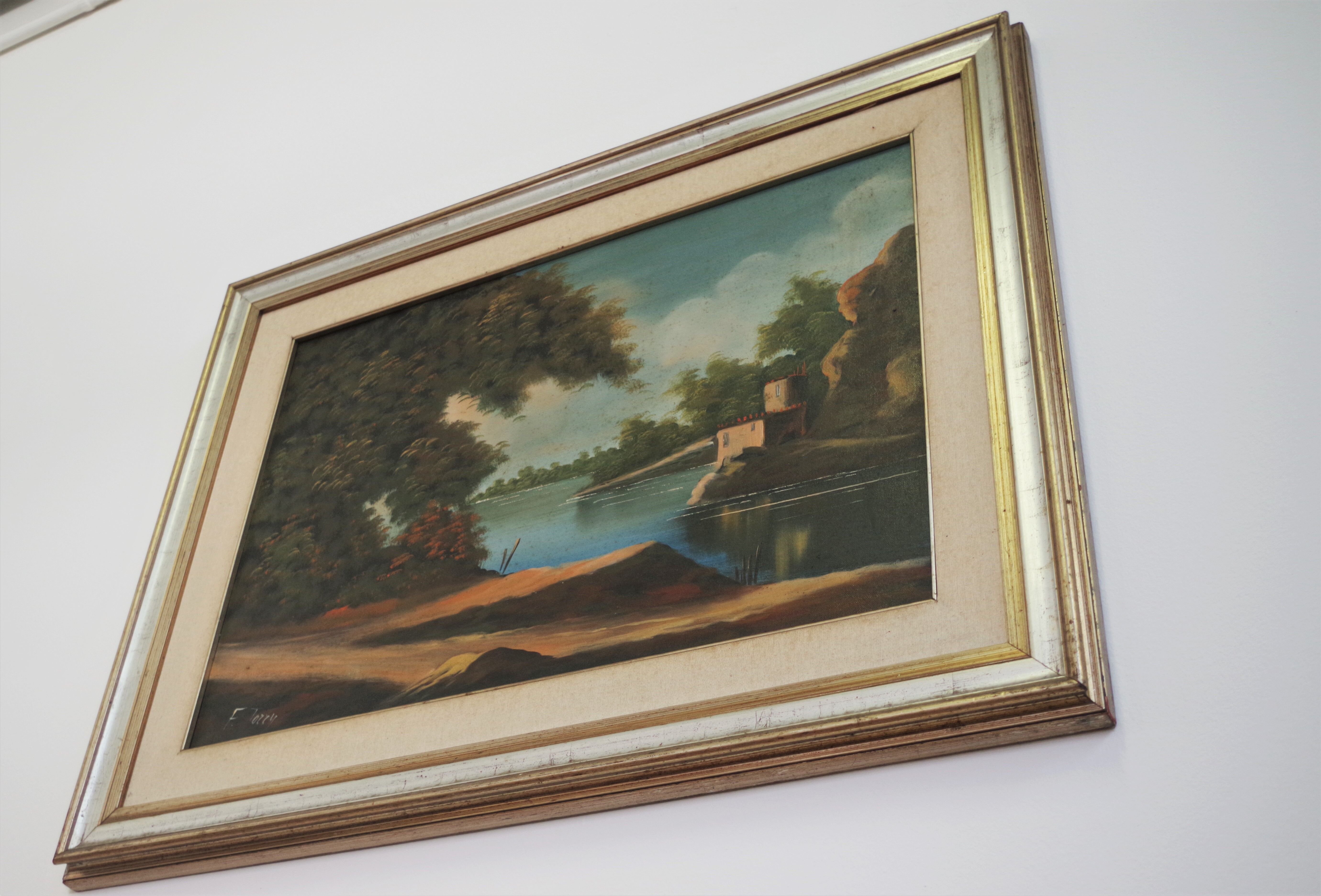 Oil painting on canvas, Francis Torry Brescia, 1977