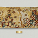 Tapisserie 2 m -Médiévale reproduction fresque croisades Templiers