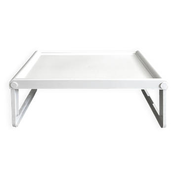 Guzzini tray Jolly white, bed tray, Luigi Massoni
