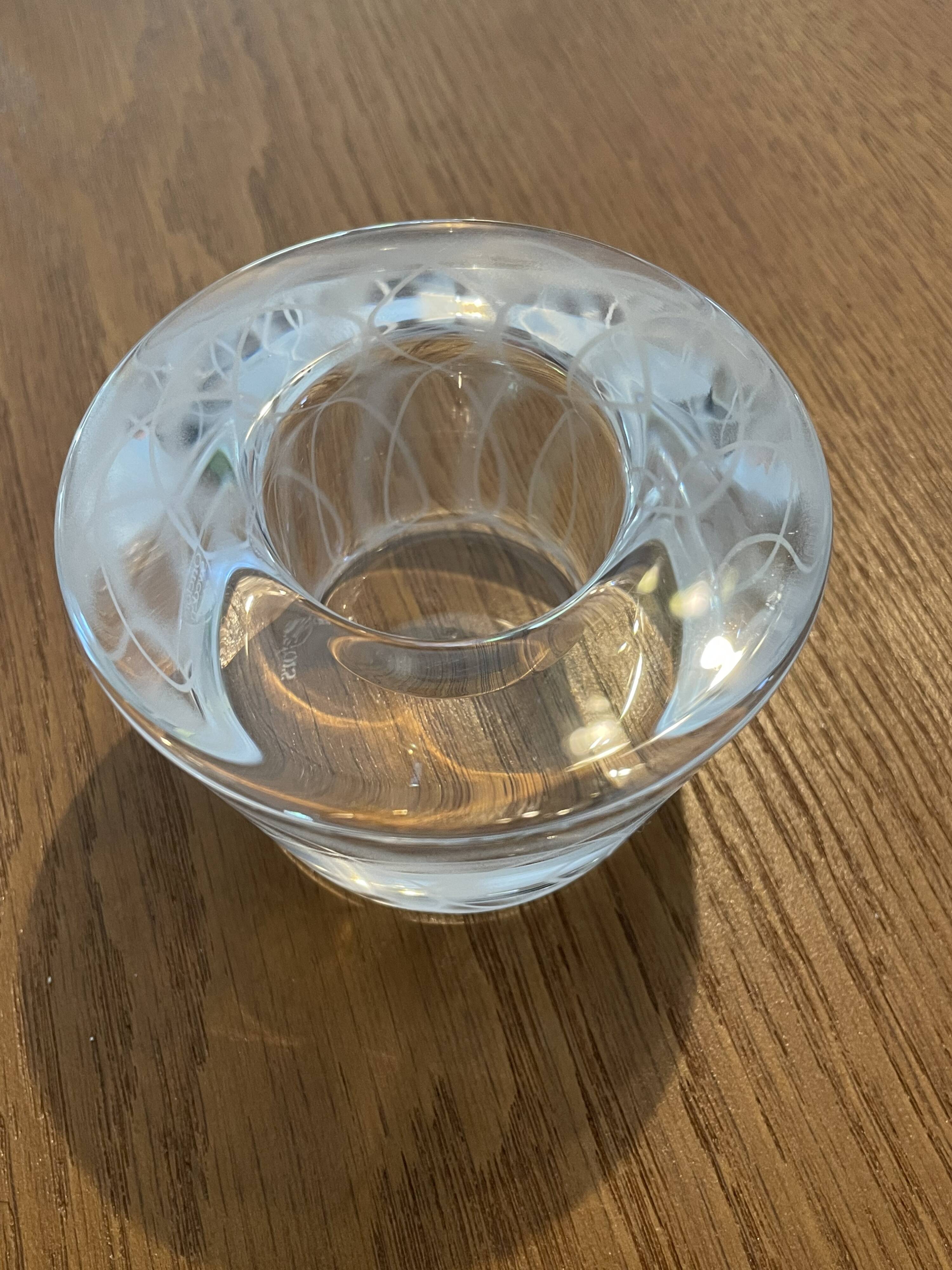 Orrefors Sweden candlestick