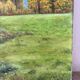 Paysage d’automne, huile sur toile signé Lagarde