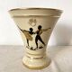 Antique "dancers" vase in opaline St Uze glass