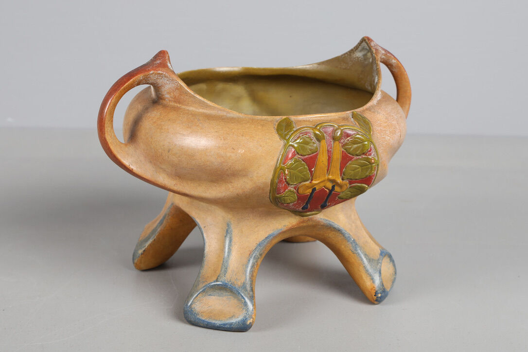 Set vase cup julius dressler ceramic art nouveau austria