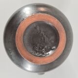 Modernist pitcher in black ceramic 50s