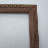 Pair of old wooden frames, oves decoration