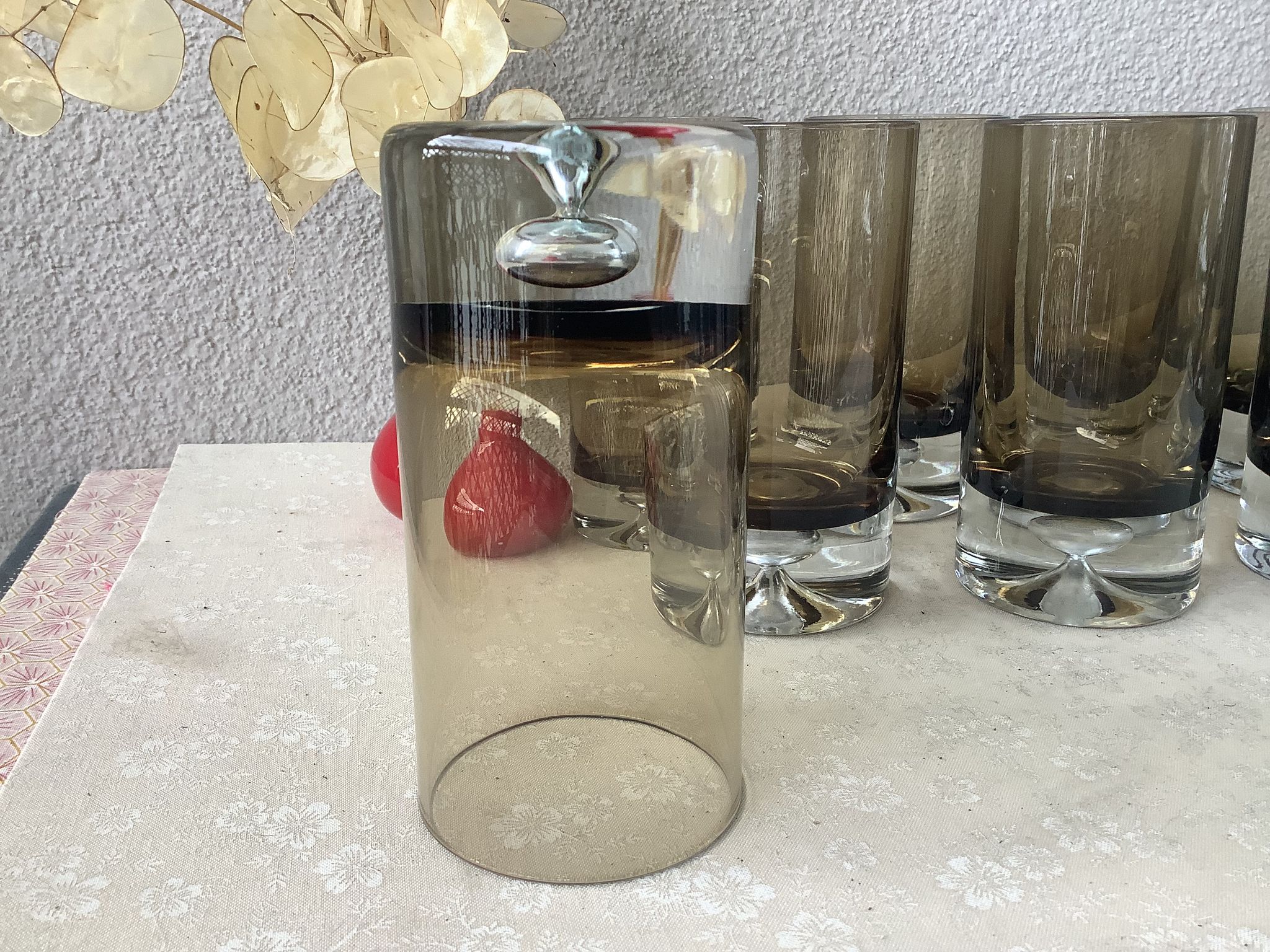 Set of 8 Gral Germany glasses design Roland Posch model Las Palmas