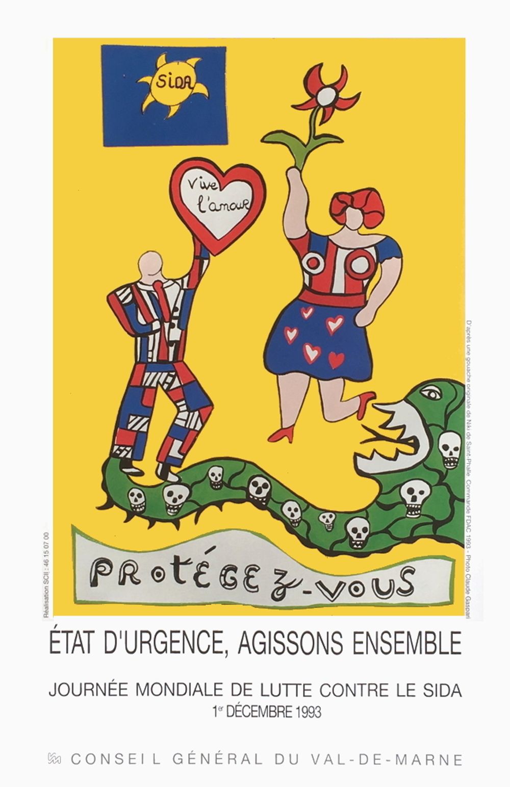 Vintage poster niki de saint phalle 1993
