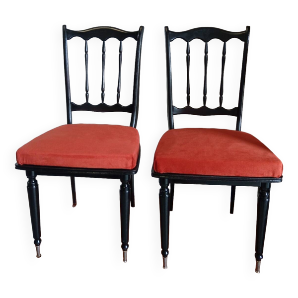 Lot deux Chaises western relookées