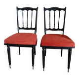 Lot of two refurbished western chairs