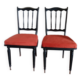 Lot deux Chaises western relookées