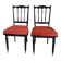 Lot of two refurbished western chairs