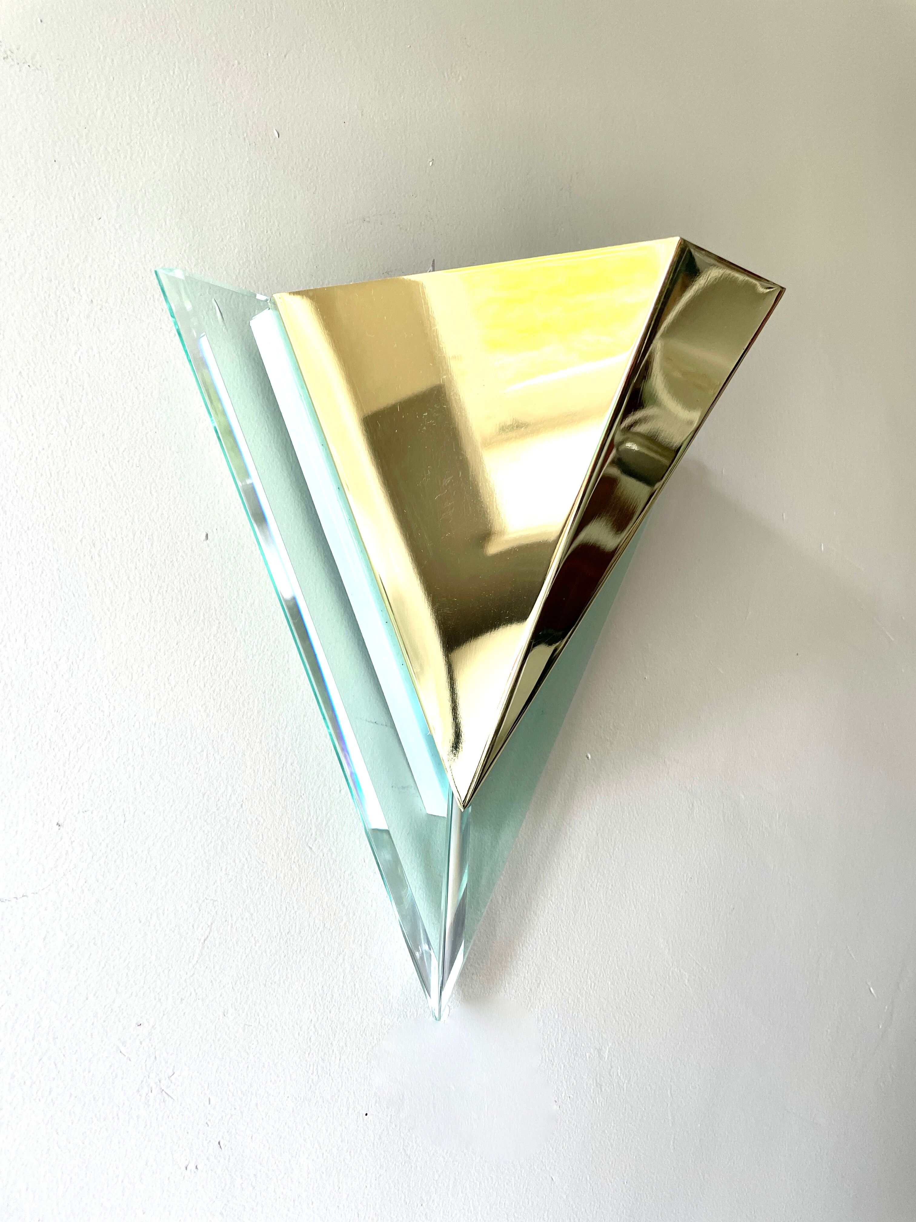 Triangular wall light 1980
