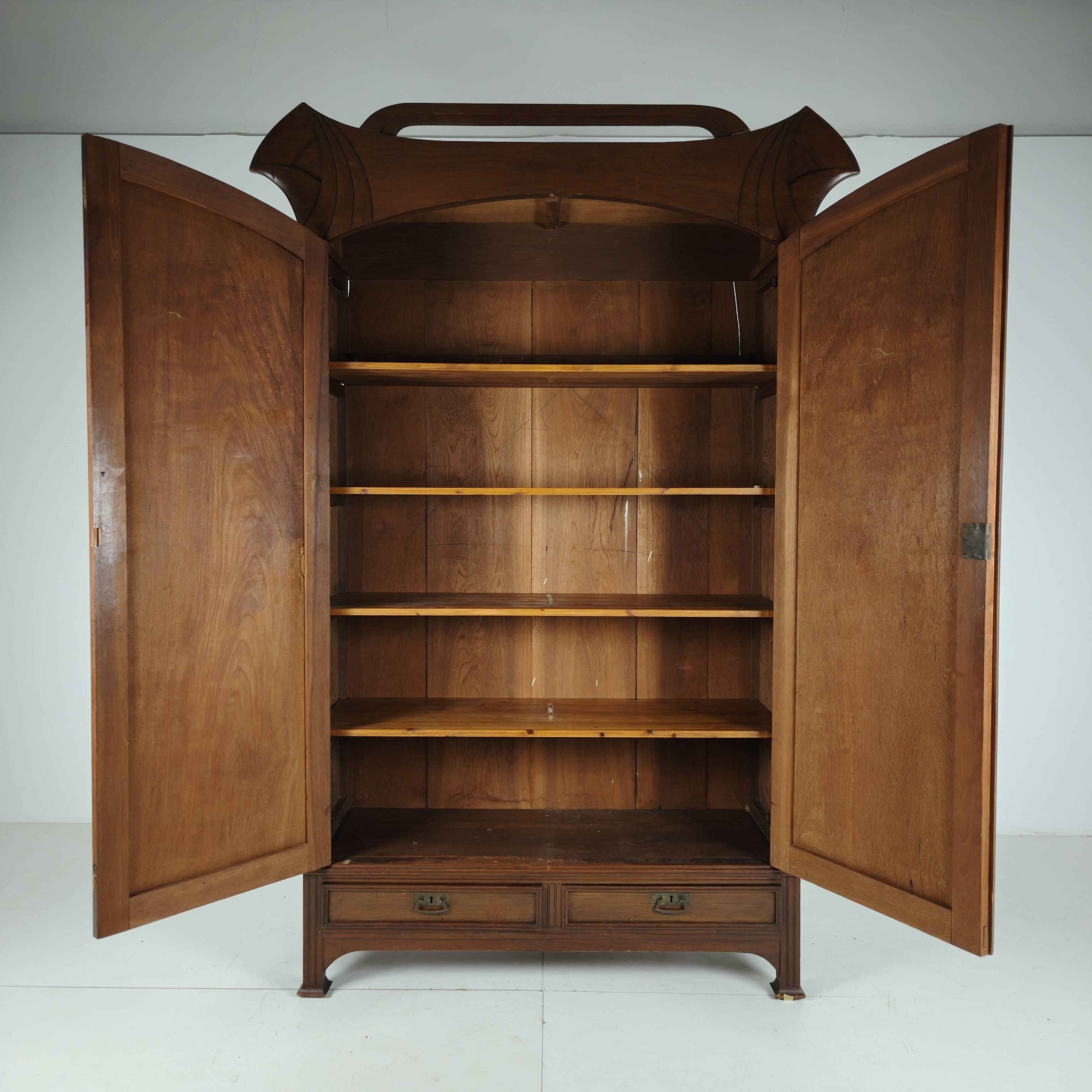 Art Nouveau Wardrobe, circa 1900