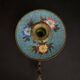 Napoleon III hand candle holder in cloisonné bronze, late 19th century
