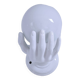 Applique main céramique et opaline blanche années 80 estampillée