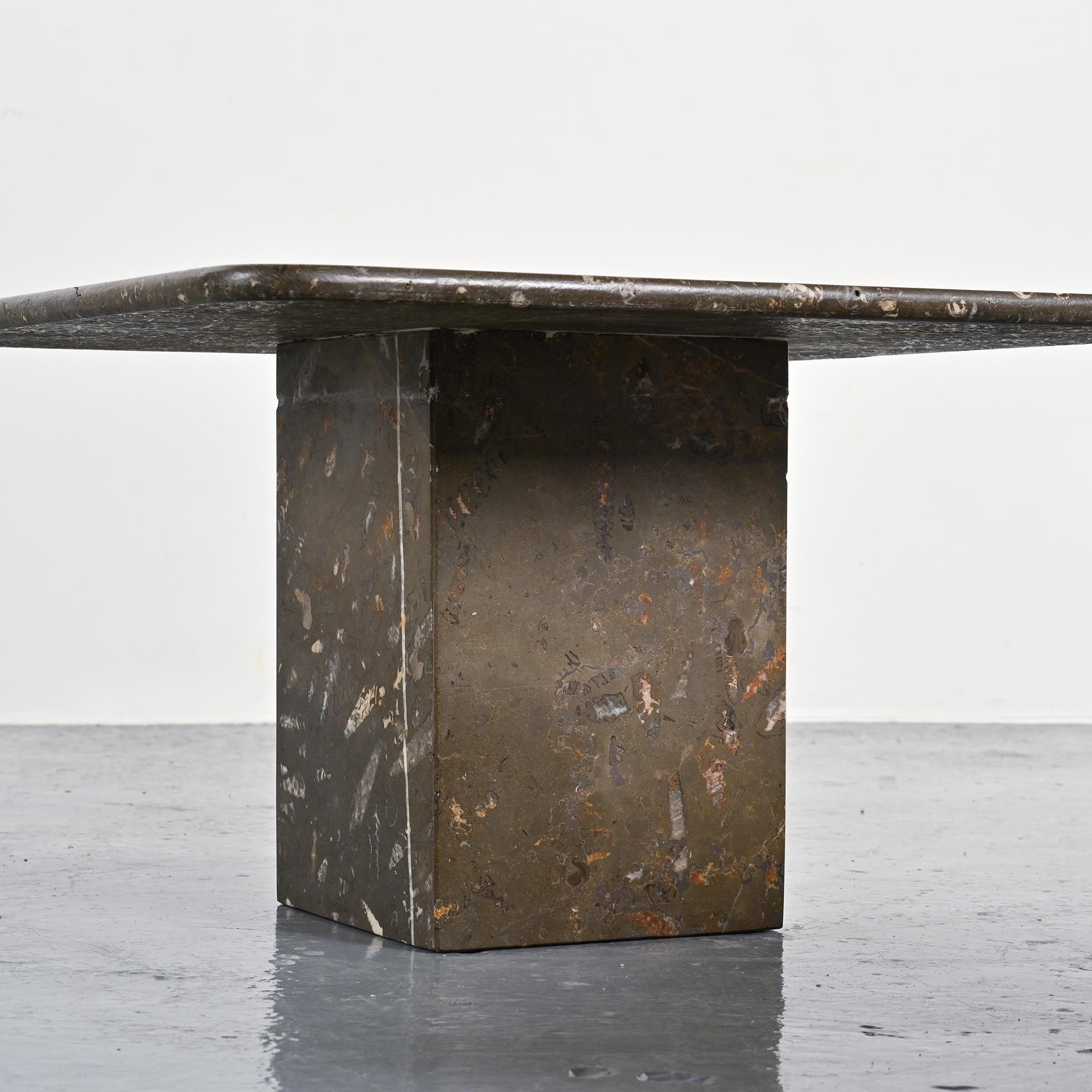 Set of three nesting tables "Fossil", Switzerland, circa 1970