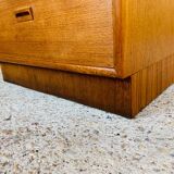 Scandinavian 4-drawer teak chest of drawers by Kempkes 1960s