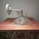 Applique murale inclinable globe fleurs Art Déco