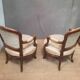 Pair of Louis XVI style armchairs