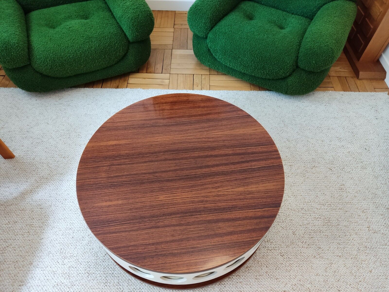lacquered wood bar/coffee table - Italy 70s