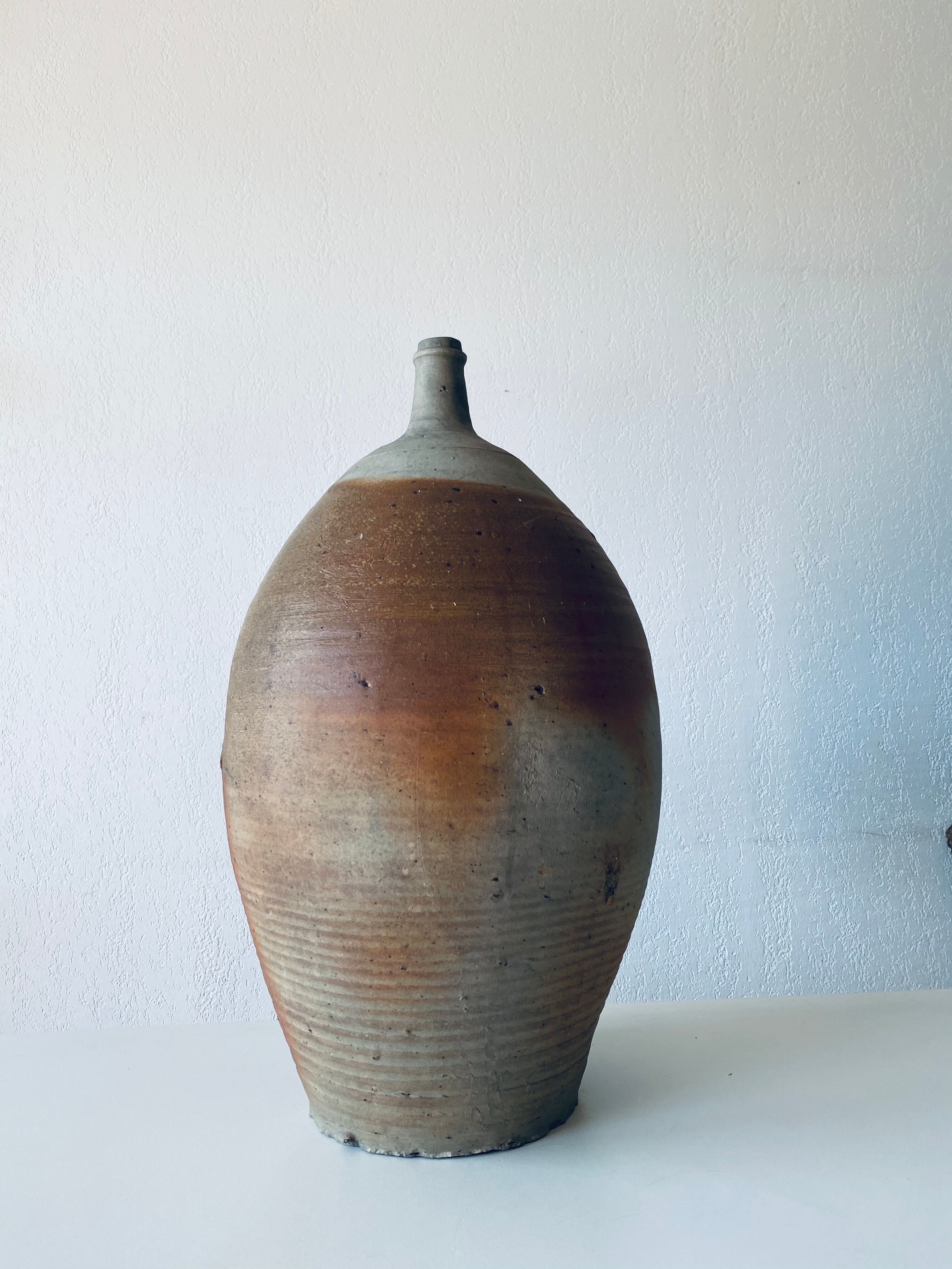 Very large old sandstone jar