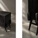 Mid-Century Modern Scandinavian Dark Oak Sideboard with Metal Handles