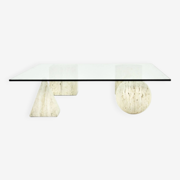 "metaphora" style coffee table by Massimo & Lella Vignelli for Casigliani, 1970s