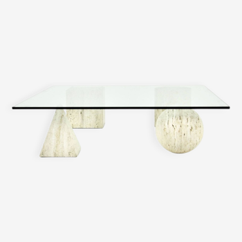 Table basse style "metaphora" par Massimo & Lella Vignelli pour Casigliani, 1970s