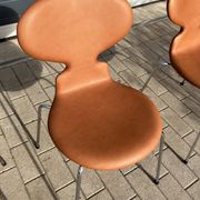 Fritz hansen ant chairs in cognac leather new!!