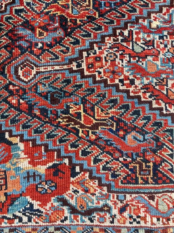 Ancient persian ghashghai carpet 130x182 cm