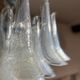 Pair of Murano chandeliers in petal by Paolo Venini