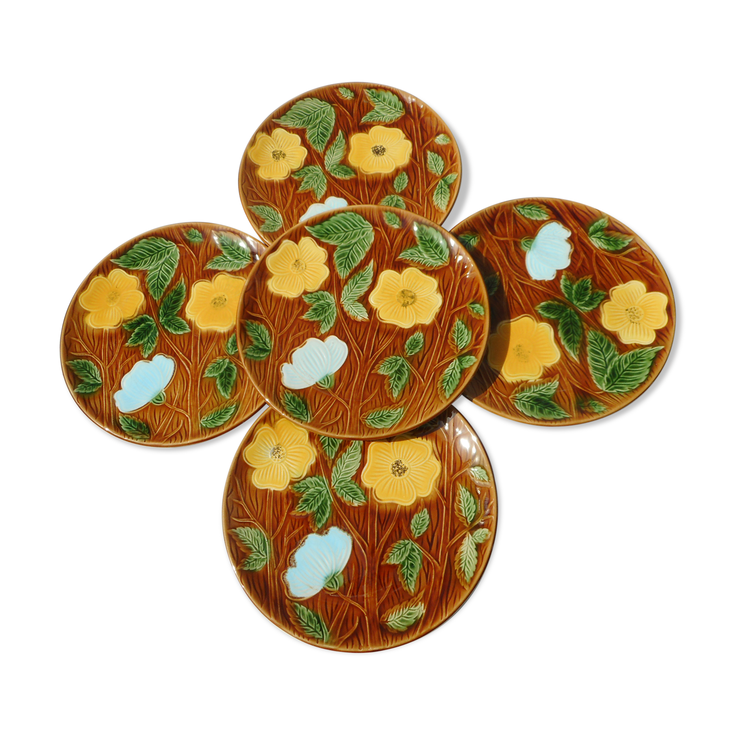 Set of five slurry plates