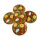 Set of five slurry plates