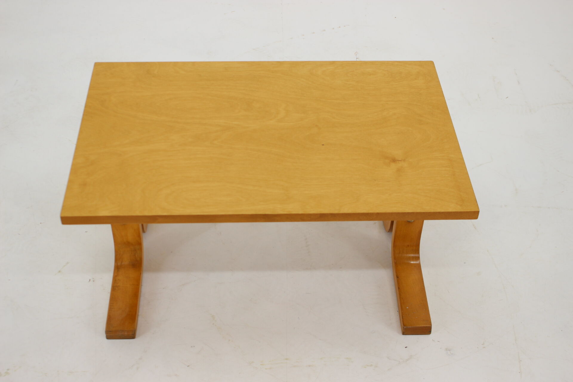 1970s Beech Bench/Planter Stand Czechoslovakia