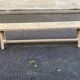 Renovated oak farm bench from the 20th century, 180cm.