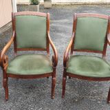 Pair of catering armchairs