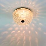 Mid-Century Bubble Glass Flush Mount/Ceiling Light from Limburg, Germany, 1960s