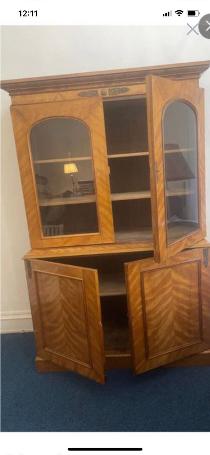 Glass dresser/double sideboard