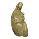 Paul baeke ' maternité ' femme & enfant, sculpture moderniste de style art